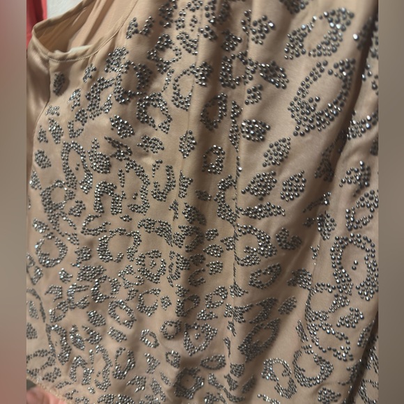 Rebecca Taylor Leopard Embezzled Halter Tank - Picture 5 of 6